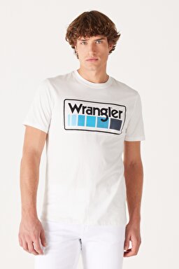 Regular Fit Normal Kesim %100 Pamuk Bisiklet Yaka Kırık Beyaz Tişört - Worn White-W750D3W02 (görsel 3)