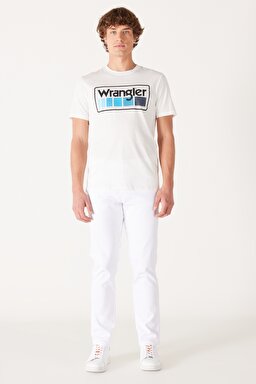 Regular Fit Normal Kesim %100 Pamuk Bisiklet Yaka Kırık Beyaz Tişört - Worn White-W750D3W02 (görsel 6)