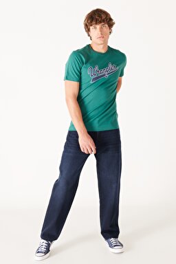 Regular Fit Normal Kesim %100 Pamuk Bisiklet Yaka Yeşil Tişört - Bayberry Green-W773EEG26 (görsel 3)