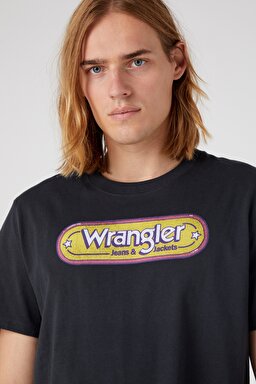 Regular Fit Normal Kesim %100 Pamuk Bisiklet Yaka Tişört - Faded Black-W773EEXV6 (görsel 2)