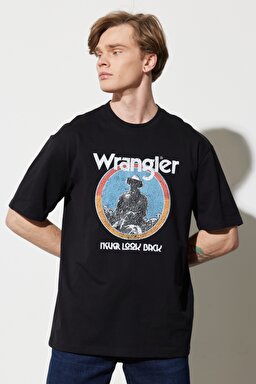 Regular Fit Normal Kesim %100 Pamuk Bisiklet Yaka Siyah Tişört - Black-W7CBEE100 (görsel 2)