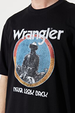 Regular Fit Normal Kesim %100 Pamuk Bisiklet Yaka Siyah Tişört - Black-W7CBEE100 (görsel 5)