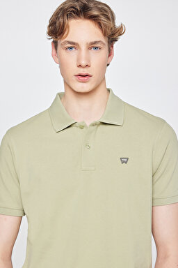 Regular Fit Normal Kesim Polo Yaka %100 Pamuk Ada Çayı Tişört - Tea Leaf-W7D5K4XX2T37Y (görsel 4)