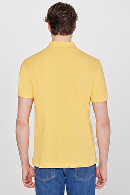 Regular Fit Normal Kesim Polo Yaka %100 Pamuk Sarı Tişört - Sunlight-W7D5K4XX2TXCU (görsel 5)