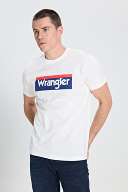 Regular Fit Normal Kesim %100 Pamuk Bisiklet Yaka Tişört - Off White-W7H4D3737 (görsel 2)