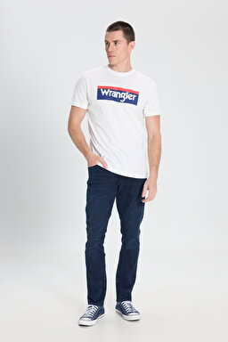 Regular Fit Normal Kesim %100 Pamuk Bisiklet Yaka Tişört - Off White-W7H4D3737 (görsel 3)