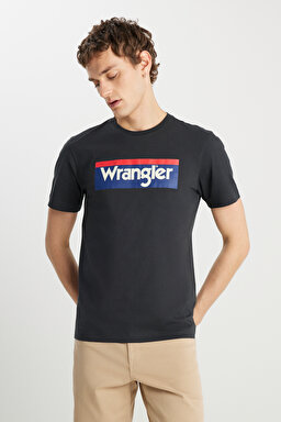 Regular Fit Normal Kesim %100 Pamuk Bisiklet Yaka Tişört - Faded Black-W7H4D3XV6 (görsel 2)