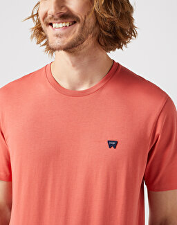 Regular Fit Normal Kesim Bisiklet Yaka %100 Pamuk Turuncu Tişört - Burnt Sienna-W7NM20387733L (görsel 3)