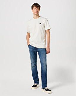 Regular Fit Normal Kesim Bisiklet Yaka %100 Pamuk Kırık Beyaz Tişört - Vintage White-W7NM20387742L (görsel 2)