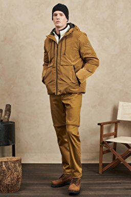 All Terrain Gear Regular Fit Normal Kesim Dizden Fermuarlı Kargo Pantolon - Kangaroo-WA1SAVH60 (görsel 7)