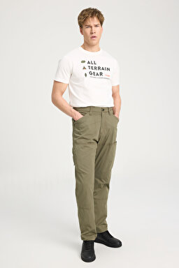 All Terrain Gear By Wrangler Regular Fit Normal Kesim Normal Bel Yeşil Jogger Pantolon - Dusty Olive-WA1YFFX45 (görsel 2)
