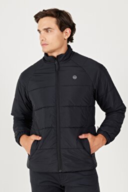 All Terrain Gear Regular Fit Normal Kesim Kapüşonlu Su Geçirmez Çift Kullanımlı Siyah Mont - Jet Black-WA4YESX6B (görsel 8)