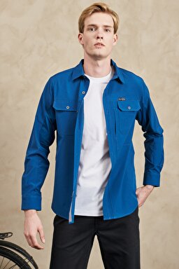 All Terrain Gear Regular Fit Normal Kesim Petrol Uzun Kollu Gömlek - Petrol-WA5BEH405