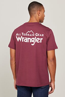 All Terrain Gear Regular Fit Normal Kesim %100 Pamuk Bisiklet Yaka Tişört - Burgundy-WC5EGE39R (görsel 5)