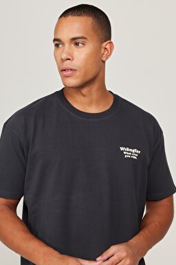 All Terrain Gear Regular Fit Normal Kesim %100 Pamuk Bisiklet Yaka Tişört - Caviar-WC5EGEB00 (görsel 4)
