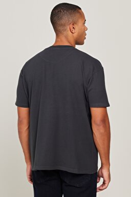All Terrain Gear Regular Fit Normal Kesim %100 Pamuk Bisiklet Yaka Tişört - Caviar-WC5EGEB00 (görsel 6)