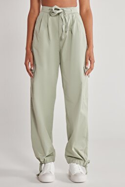 Regular Fit Normal Kesim %100 Pamuk Mint Yeşili Jogger Pantolon - Mint Green-WJOW001303