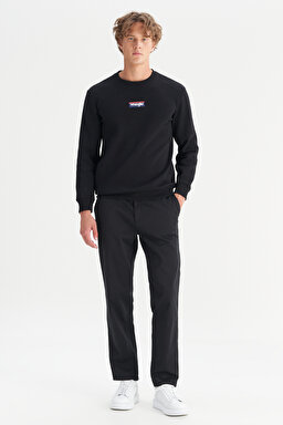 Pamuklu Slim Fit Dar Kesim Cepli Yumuşak Dokulu Esnek Pantolon - Black-WM01200001001 (görsel 3)