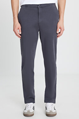 Pamuklu Slim Fit Dar Kesim Cepli Esnek Pantolon - Faded Black-WM01200001116 (görsel 3)