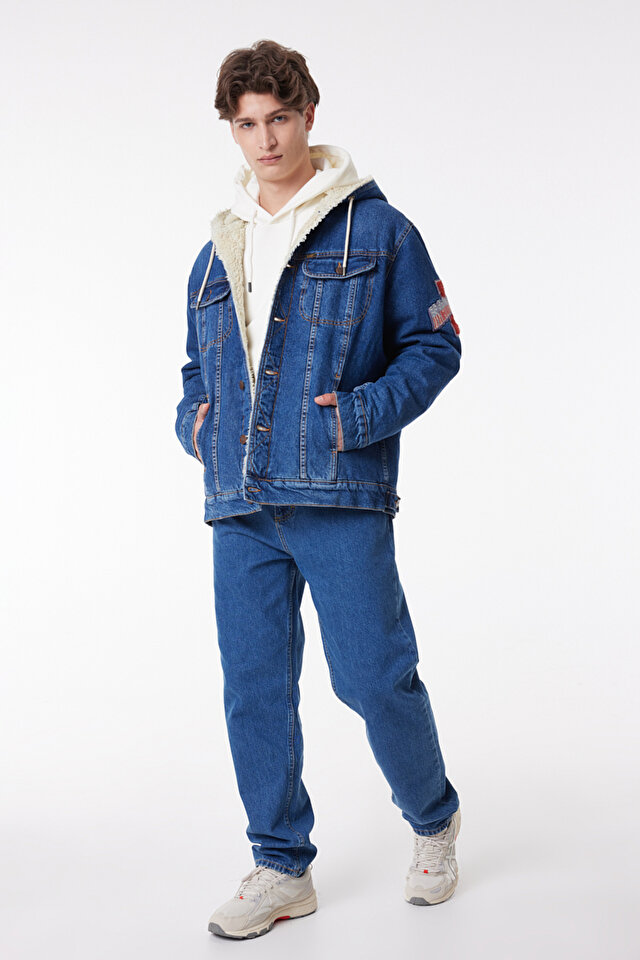 Straight Fit Düz Kesim Yüksek Bel %100 Pamuk Oscar Jean Denim Kot
