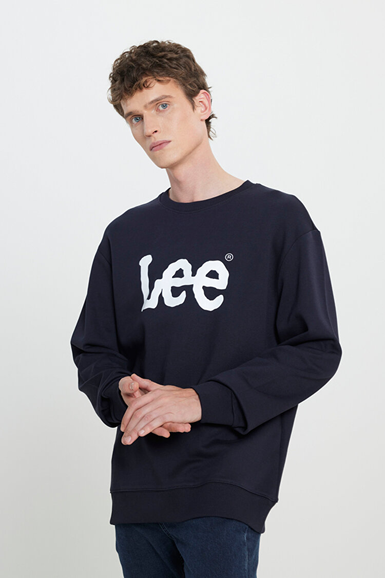 Regular Fit Normal Kesim %100 Pamuk Sıfır Yaka Sweatshirt L80XTJMA